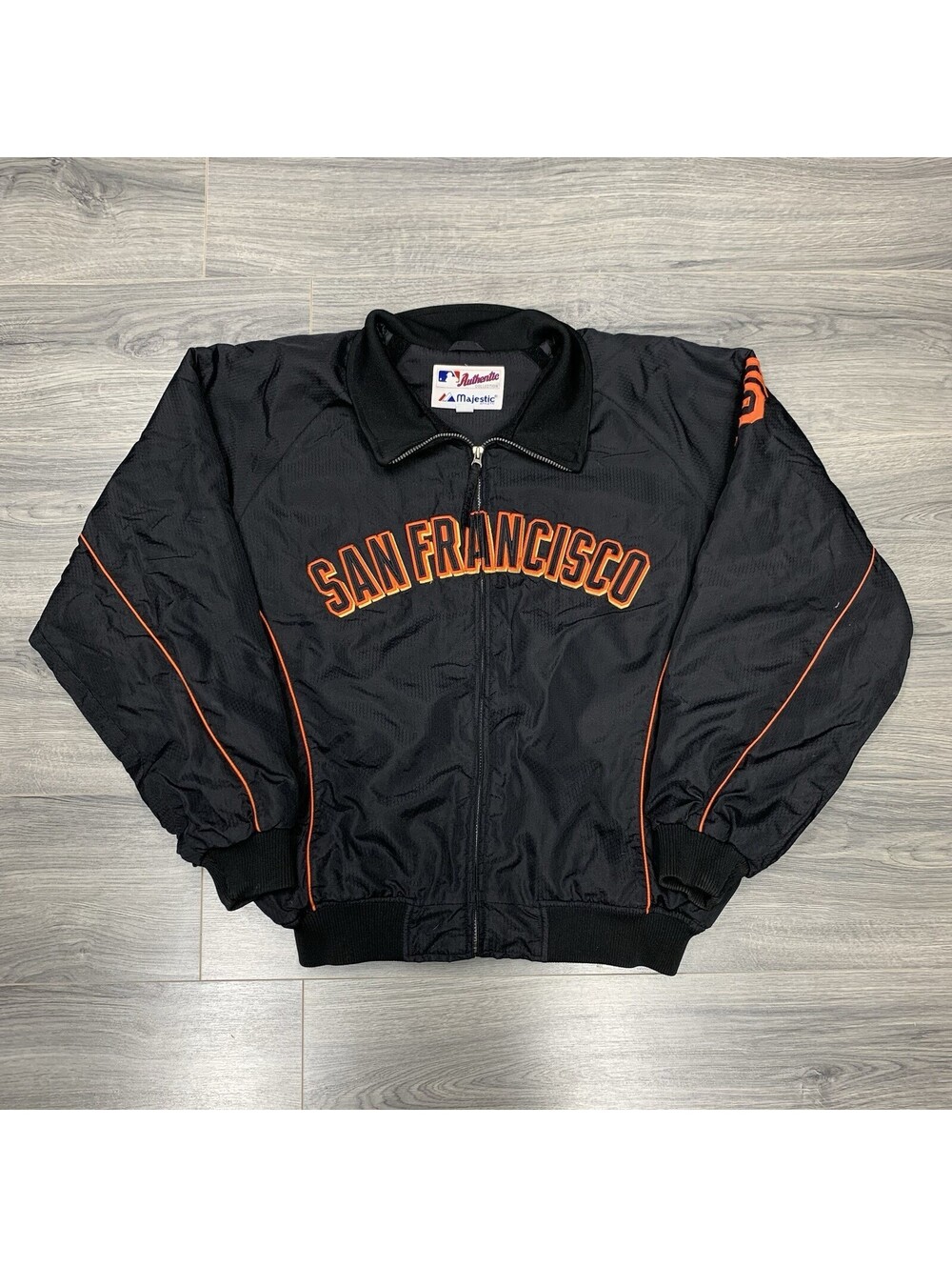 Vintage Majestic San Francisco Giants Dugout Jacket XL Rare Men’s Black